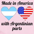 thumbnail image 2 of CafePress - Made In America With Argentinian Parts Body Suit - Baby Light Bodysuit, Size Newborn - 24 Months, 2 of 4