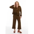 thumbnail image 2 of June & Vie Women's Plus Size Ruffled Peplum Cardigan Sweater, 2 of 4