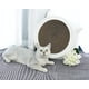 thumbnail image 2 of Rascador para gatos de cartón corrugado, duradero, para gatos gordos, gran rascador, tabla para cama, reciclable para proteger muebles, cuenco rascador para gatos, 2 of 5