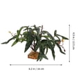 thumbnail image 2 of WEUVEB Artificial Green Reptile Plant for Tank Decoration Resin Plastic Material Lifelike Design, 2 of 6