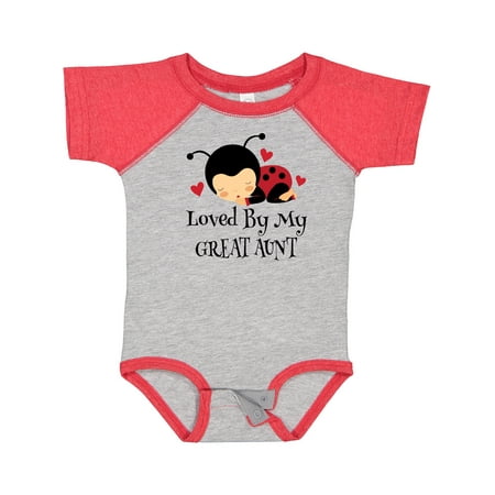 

Inktastic Loved by My Great Aunt Boys or Girls Baby Bodysuit