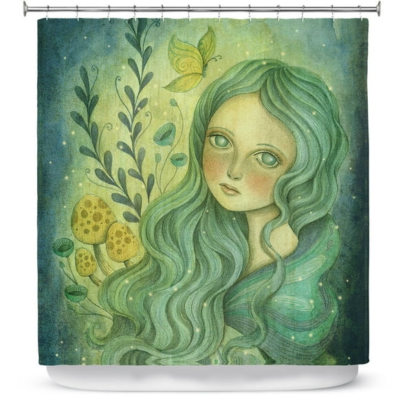 Shower Curtains 70" x 84" from DiaNoche Designs by Amalia K. - Butterfly Queen