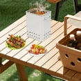 thumbnail image 4 of 26 Skewers Smokeless Square Barbecue Hanging Grill, Portable Barbecue Charcoal Barrel Grill, Square Barbecue Hanging Grill with 26 Skewers, Vertical Charcoal Barbecue Grill for Travel Camping, 4 of 9
