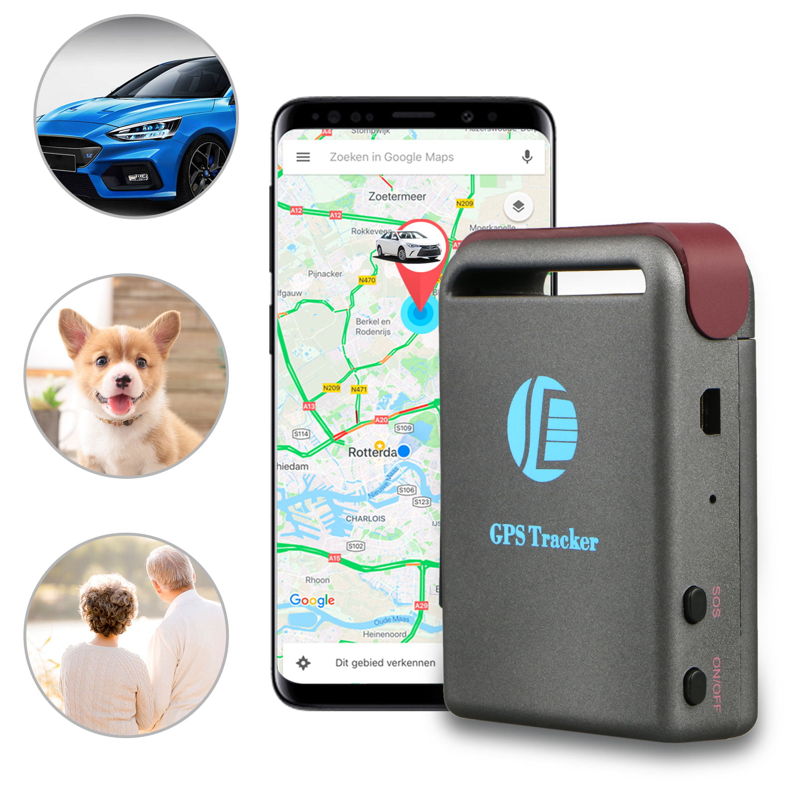 TK102 Mini Real Time GPS Tracker G /MGPRS System Vehicle Tracking Device Spy Vehicle RealTime