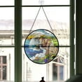 thumbnail image 3 of Home Decor Christmas Gift - Ireland Stained Glass Hanging Ornament - Merry & Bright Xmas Tree Decor, Holiday Gift for Family & Friends, 3 of 3