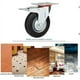 thumbnail image 5 of Ruedas giratorias para muebles de 4 x 3 pulgadas, 2 x ruedas giratorias de base plana, 2 x ruedas de freno de base plana, 16 x tornillos M8, hasta 200 kg - ruedas de carga silenciosas para, 5 of 5