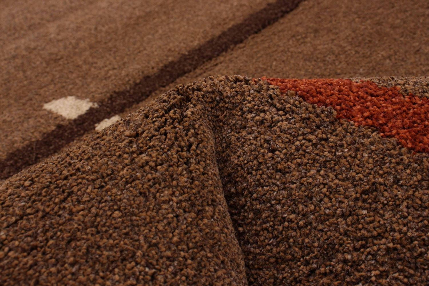 ECARPET Lotus Mod Brown Rug 6'7" x 9'8"