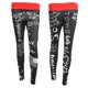 thumbnail image 5 of Mujeres Deportes Fitness Gimnasio Yoga Legging Correr Impresión Fitness Pantalones de entrenamiento (Negro XL), 5 of 8
