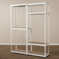 thumbnail image 5 of Baxton Studio Gavin White Metal 7-Shelf Closet Storage Racking Organizer-Color:White,Material:Metal,Quantity:1,Style:Traditional, 5 of 6