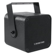 Sound Town 5" 70V/100V Wall-Mount Installation Speaker, Birch Plywood for Restaurants, Bars, Cafes, Schools, Churches, Black