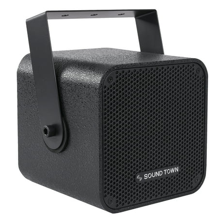 Sound Town 5" 70V/100V Wall-Mount Installation Speaker, Birch Plywood for Restaurants, Bars, Cafes, Schools, Churches, Black