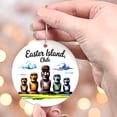 thumbnail image 4 of Easter Island Chile Moai Statues Christmas Ornament, Collection of City Travel Souvenirs for Family and Friends, Christmas Tree Ornament City Travel, Trips of The Year, Christmas Ornament 2025, 4 of 5
