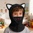 thumbnail image 2 of Unisex Kids Winter Fleece Lined Thermal Face Mask With Windproof Ear Coverage Cartoon Design Comfortable Warm For Outdoor Sports Activities In Cold Weather BK1, 2 of 4