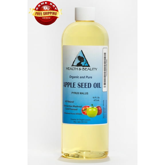 Apple Seed Oil Organic Carrier Cold Pressed Premium Natural 100% Pure  16 oz