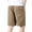 Yellow, variant on successthop Mens Shorts Cargo Elastic Waist Big Mens Drawstring Knee Length Pant Solid Casual Shorts with Pockets 3XL