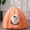 Orange, variant on Pumpkin Cat Cave Bed, Enclosed Soft Faux Fur Cat House with Removable Cushion, Warm Cozy Pet Bed for Indoor Cats, 20x20x16 Inches
