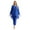 Blue, variant on iiniim Womens Chiffon Pant Suits Plus Size 3-Piece Dress Suit Wedding Guest Cocktail Formal Evening Gowns Green XL