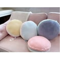 thumbnail image 5 of Peluche de almohada de postre macarrón azul de 35 cm, 5 of 5