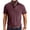 Deep Red, variant on Zimjoy Men's Polo Shirts 3 Button Henley Collared Short Sleeve Shirts Soft Cotton Lightweight Casual Tops with Pocket, Black L
