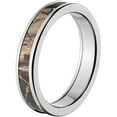 thumbnail image 2 of 4mm Half-Round Titanium Ring with a RealTree AP Camo Inlay, 2 of 3