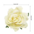 thumbnail image 2 of 1 Pcs Rose Flower Hair Clips 4 Inch Flower Hair Pins for Women Hair Accessories Milk White, 2 of 5