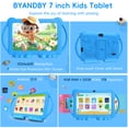 thumbnail image 4 of 2024 Kids Tablet, 7 inch Android 12 Tablet for Kids, 4GB+32GB ROM+1TB Expand Blue, 4 of 7