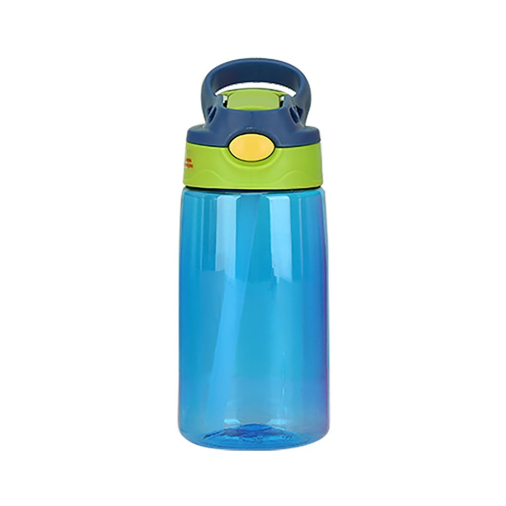 480ml Kids Water Bottle with Straw Lid And Handle Easy Use For School -  Walmart.com