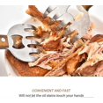 thumbnail image 3 of Meat Claws Meat remover,2 Pieces BBQ Pulled Pork Meat Shredder Bear Claws Stainless Steel Meat Handler,Pulled Pork & Meat Claws Meat Shredder Forks an, 3 of 5