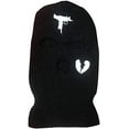 thumbnail image 2 of GRNSHTS 3-Hole Full Face Cover, Thermal Knit Ski Mask Winter Balaclava Cap for Outdoor Sports (Black), 2 of 6