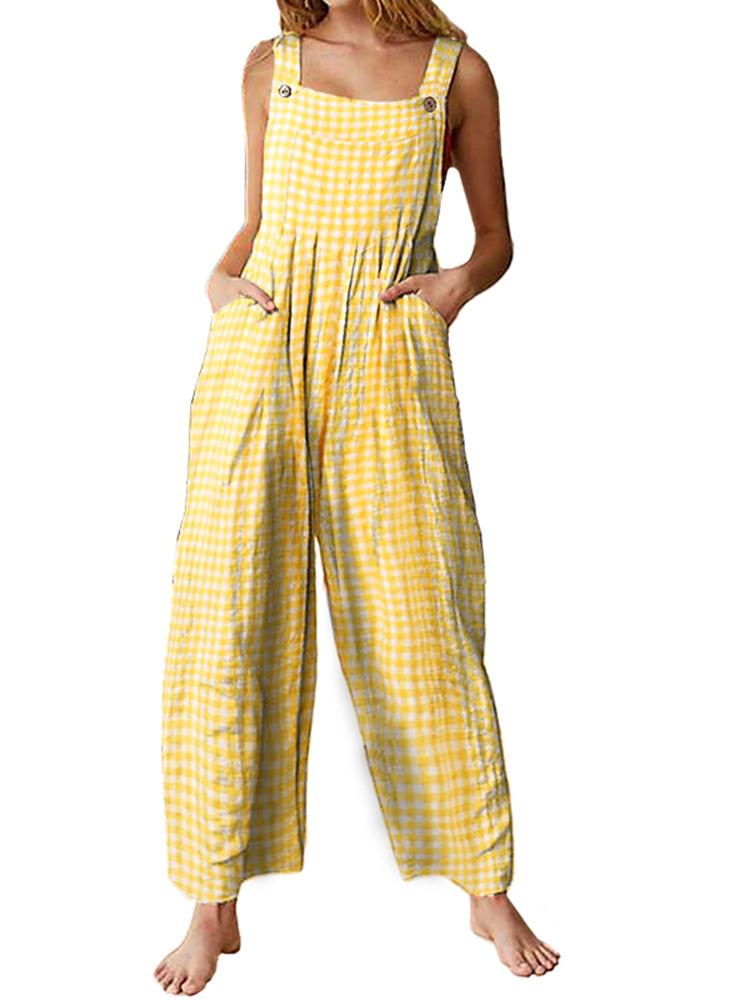 sleeveless jumpsuits casual