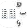 thumbnail image 3 of Houderco 10 Pares De Pestañas Falsas Negras Simples Y Naturales Para Uso Personal Y, 3 of 6
