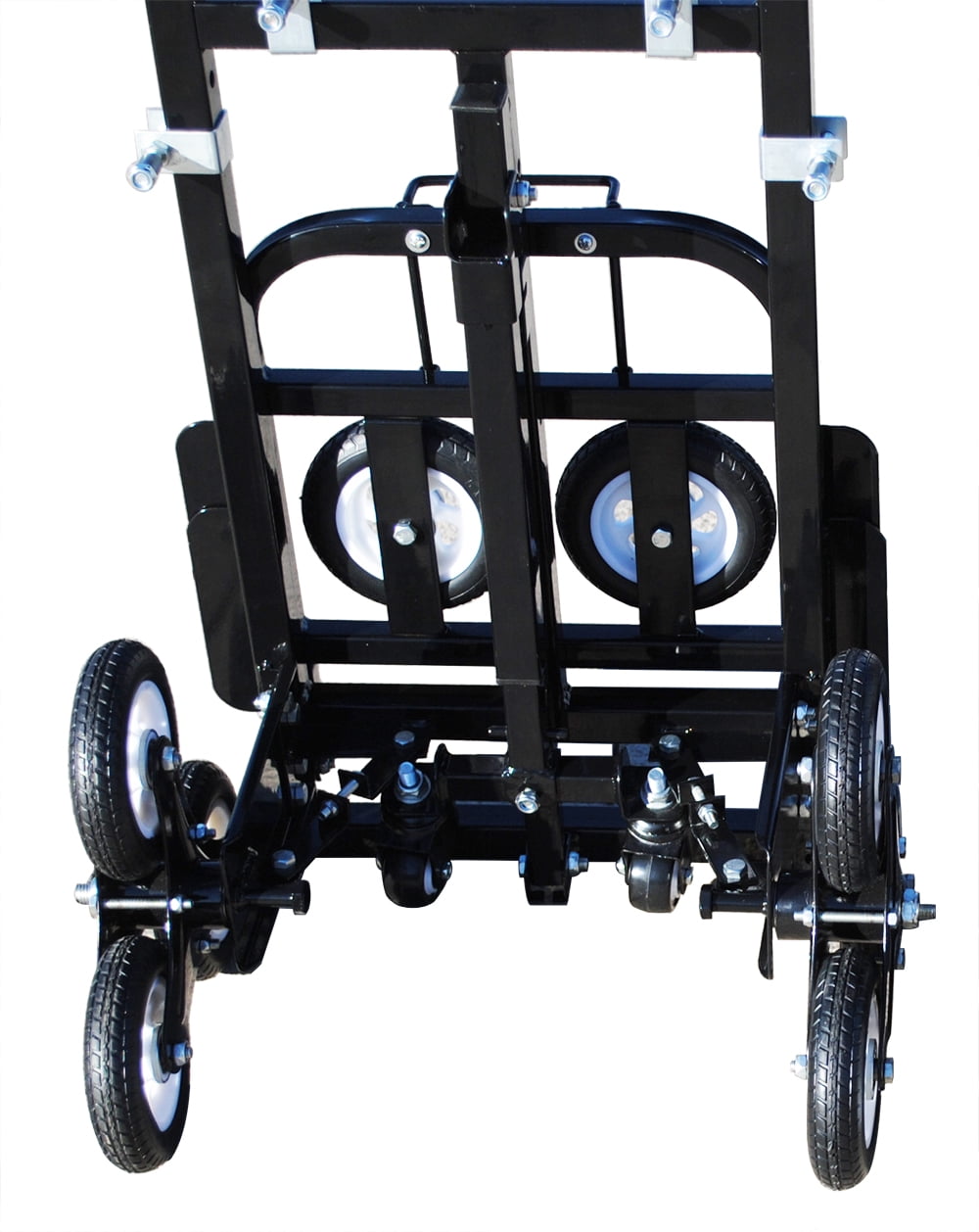 Climbing Stairs Hand Truck Black Carbon Steel Universal Spare Tires Climb Stairs Haul Goods 18.5LBS