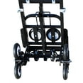thumbnail image 3 of Climbing Stairs Hand Truck Black Carbon Steel Universal Spare Tires Climb Stairs Haul Goods 18.5LBS, 3 of 5