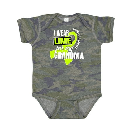 

Inktastic I Wear Lime for My Grandma Lymphoma Awareness Gift Baby Boy or Baby Girl Bodysuit
