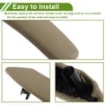 thumbnail image 6 of Front Driver Side Rear Left Passenger Side Door Panel Handle Pull Trim Cover No.51416970237 for BMW X5 2008-2013 Beige ABS PC 1 Pc, 6 of 6