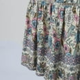 thumbnail image 5 of Gibobby faldas para niña Falda a media pierna informal con estampado floral estilo bohemio de verano para mujer(Blanco, XL), 5 of 5