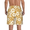 thumbnail image 3 of Yiaed Rose Flowers Print Men's Swim Trunks with Lining Quick Dry Sports Shorts Beach Shorts Boardshorts-XX-Large, 3 of 5