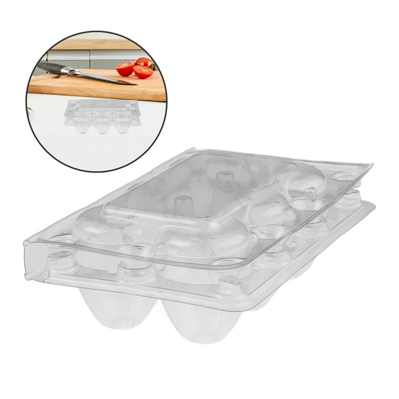 Soimiss PVC Quail Egg Cartons 50Pcs Clear Storage Container Prevents Breakage