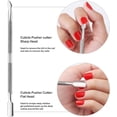 thumbnail image 4 of Propulsores de cutículas, eliminadores de cutículas, cortadoras de cutículas con cuchillos profesionales de acero inoxidable, herramientas de pedicura y manicura de uñas de los pies, 4 of 5