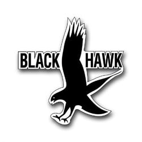 3.8 Inch Black Hawk Decal Sticker