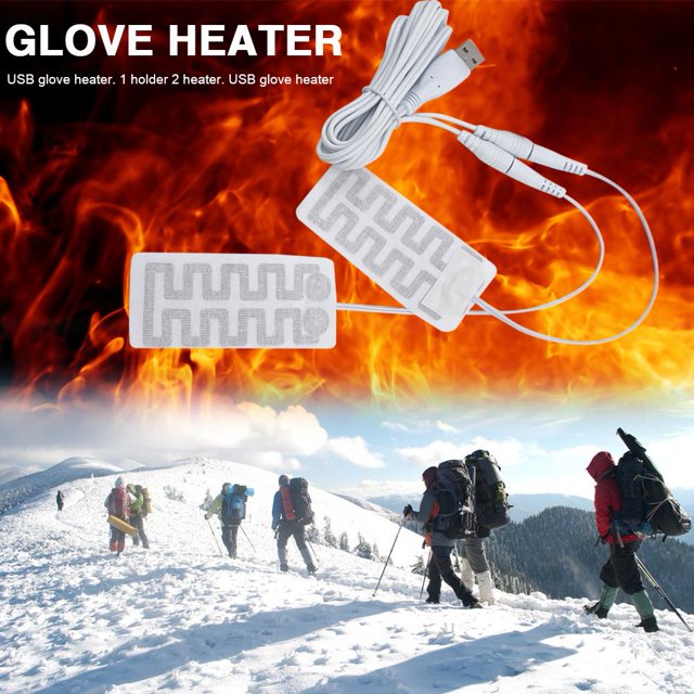 Almohadilla Térmica Para Guantes Calefacción eléctrica Guantes Almohadillas Térmicas al aire libre USB Mano Pies Calentador Calentador Pieza