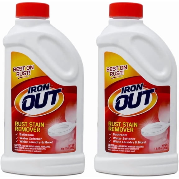 Iron OUT Rust Stain Remover Powder, 1 lb 12 oz, 2 Bottles