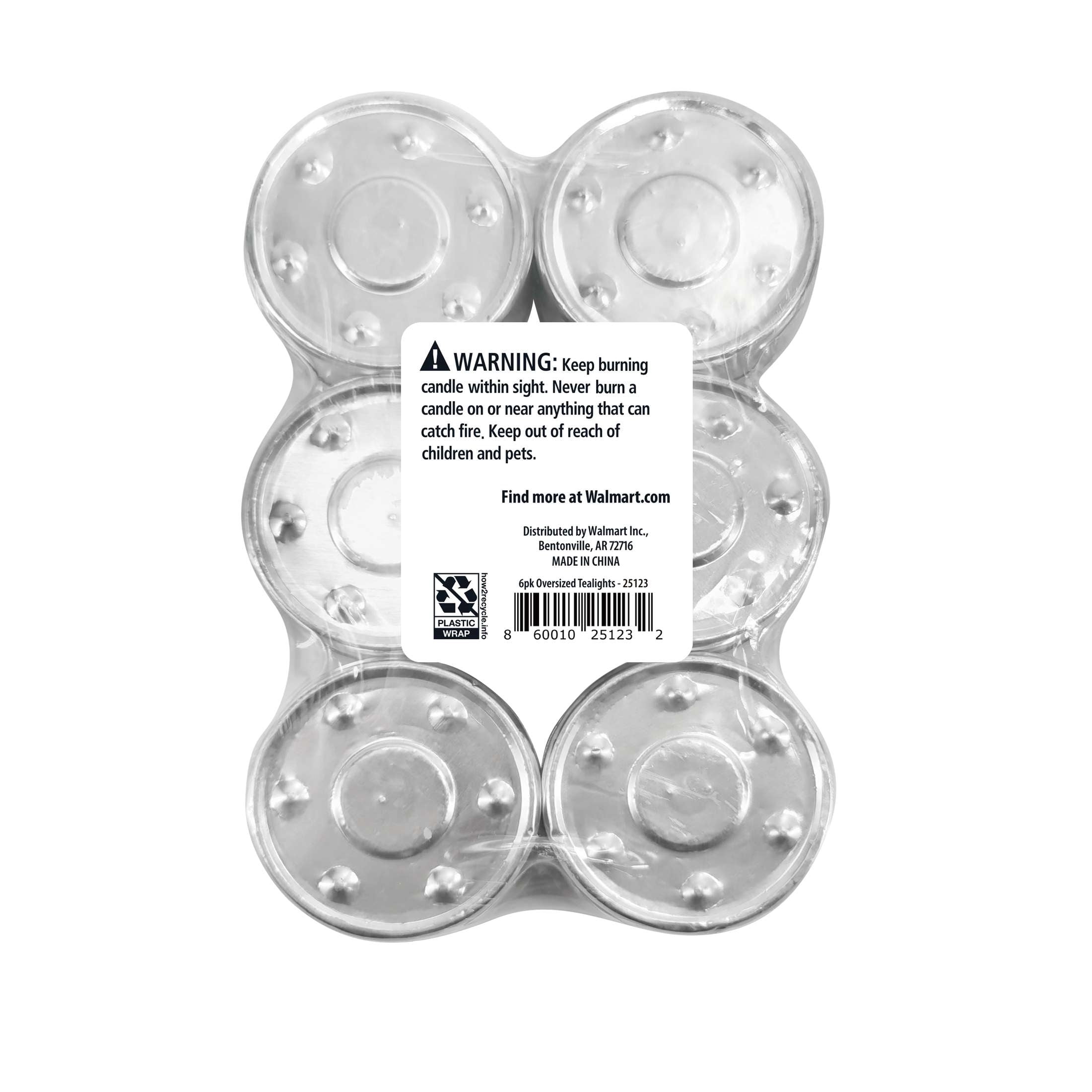 Mainstays Unscented Indoor & Outdoor Tealight Candles, 1.46