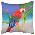 thumbnail image 1 of BOSDECO Colourful Tropical Parrot Pillow Case Pillow Cover 20x20 inch, 1 of 1