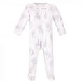 thumbnail image 4 of Touched by Nature Baby Organic Cotton Zipper Sleep and Play 3pk, Gray Woodland, 3-6 Months, 4 of 4