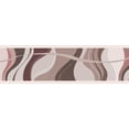 thumbnail image 5 of Dundee Deco's Peel and Stick Wallpaper Border - Abstract Pink Maroon Brown Wavy Lines Wall Border Retro Design, 15 ft x 7 in, Self Adhesive, 5 of 6