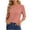 Pink, variant on Tops for Women 3/4 Sleeve Crew Neck Casual Pullover Sweatshirt