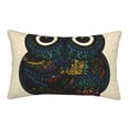 thumbnail image 3 of Salouo Owl with Mandala Print Print Pillow Case Cover,Wrinkle-Free Bed Pillow Cover Pack of 1 Home Decor Fade-Resistant and Stain-Resistant ,Pillows Not Included -14"x20", 3 of 8