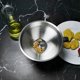 thumbnail image 3 of 2Conjunto Embudo de Cocina de Acero Inoxidable 304 de 5,1 Pulgadas con Colador de Filtro de Alimentos de 200 para Transferir LíQuidos, Aceite, Hacer Mermelada, 3 of 5