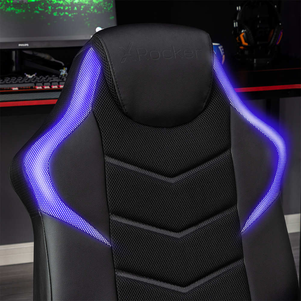 X Rocker Nemesis RGB Audio Gaming Pedestal Console Chair, Black, 32.7 x 25.8 x 40.2 - image 5 of 9